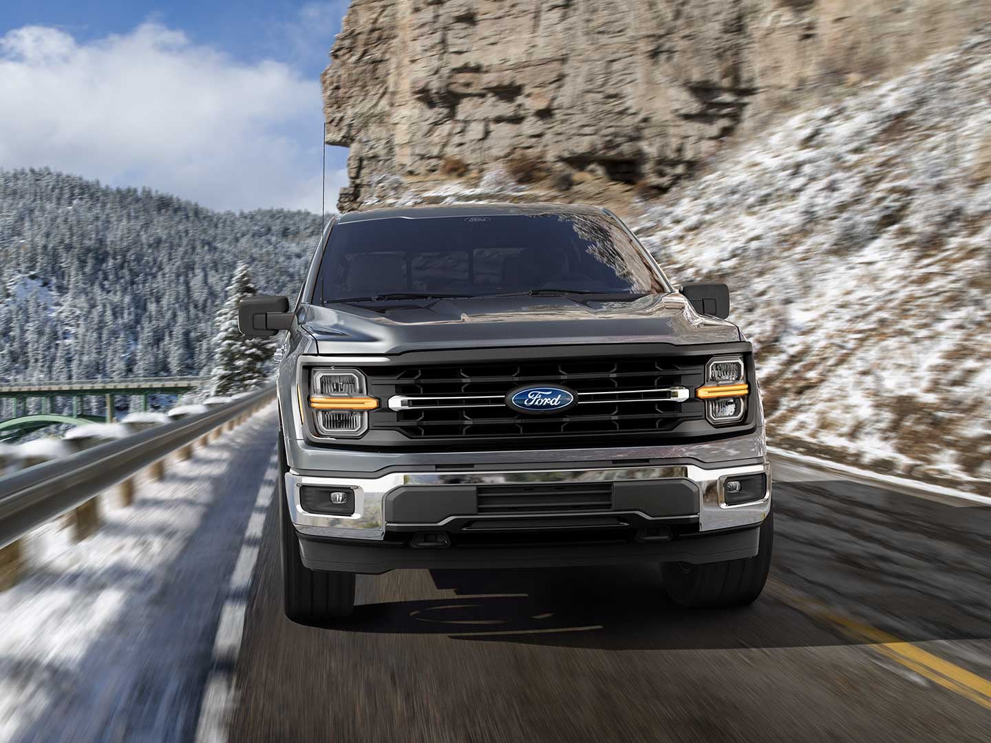 2025 F-150® being driven on the highway